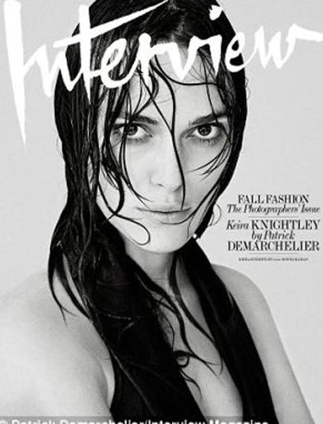 L&#39;attrice Keira Knightley, 29 anni, ha scelto di posare in topless per la rivista 